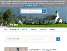 Tablet Screenshot of kyrkja.no